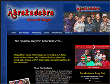Tablet Screenshot of abrakadabramusic.com